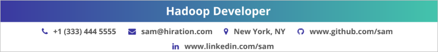 hadoop-developer-resume-personal-information