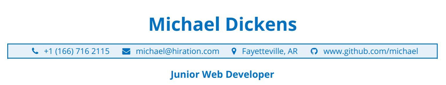 junior-web-developer-resume-profile-title