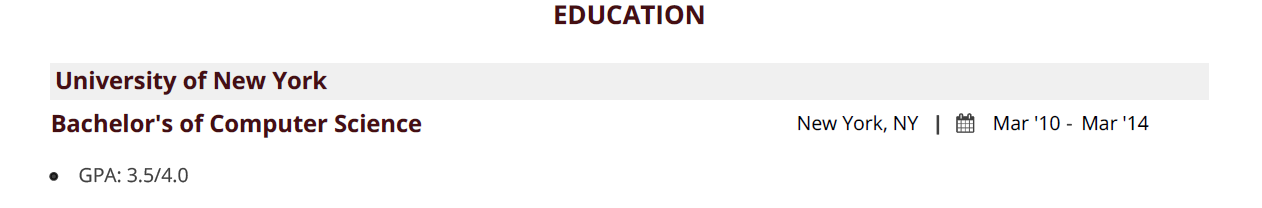 Angular-JS-Resume-Education