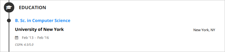 developer-resume-education