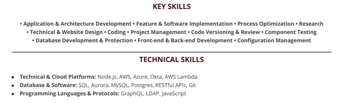 nodejs-resume-key-skills