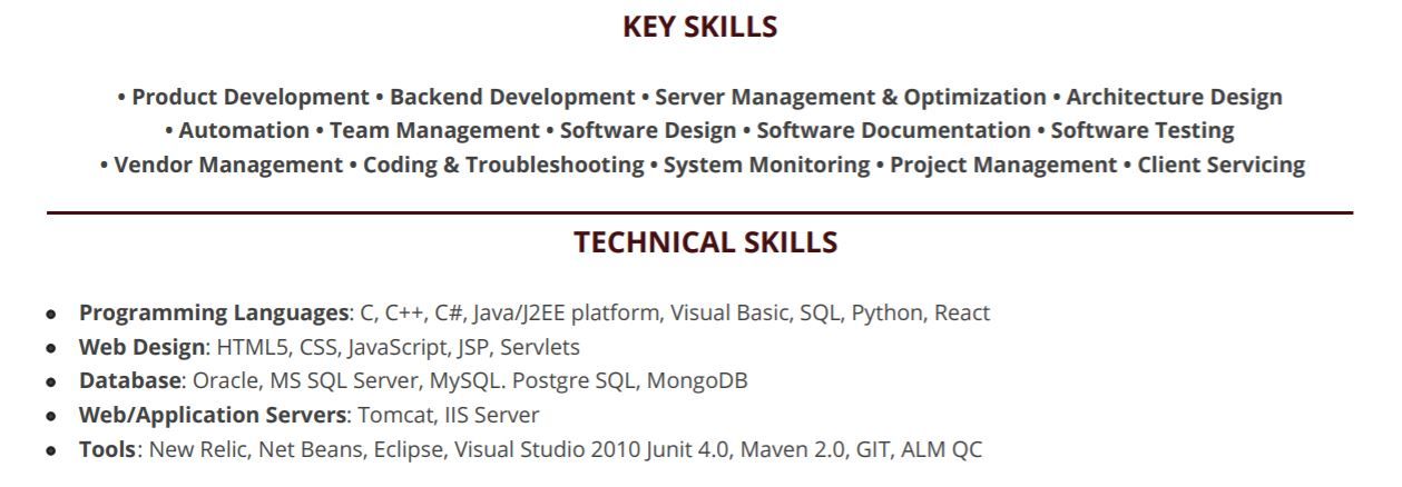 software-engineering-resume-key-skills