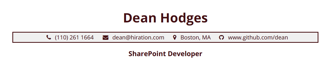 Sharepoint-Resume-Profile-Title