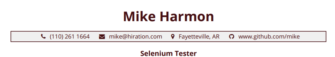 selenium-testing-resume-profile-title