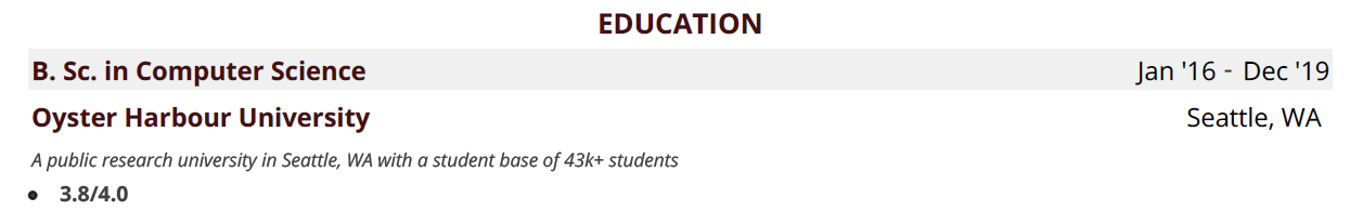 Junior-Software-Developer-Resume-Education