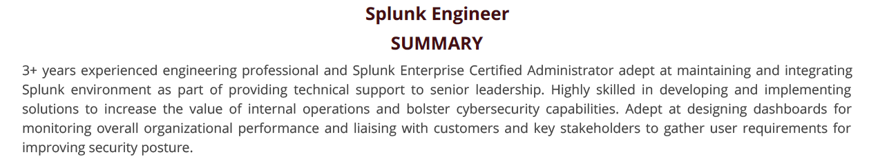splunk-resume-summary