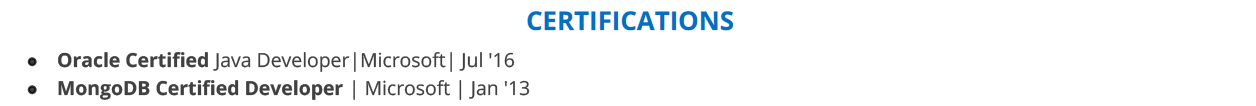 Senior-Software-Developer-Resume-Certifications