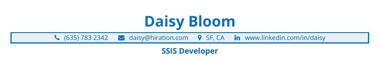 SSIS-resume-profile-title