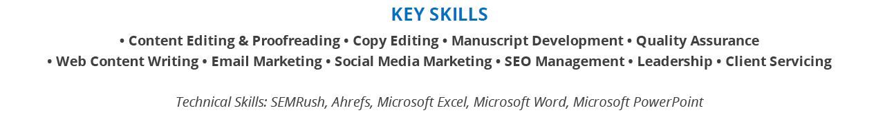 Editor-Resume-Key-Skills-Section