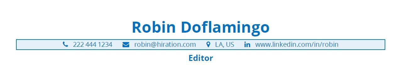 Editor-Resume-Profile-Title-Section