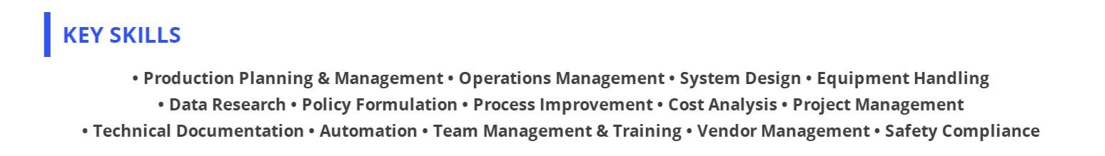 industrial-engineer-resume-key-skills