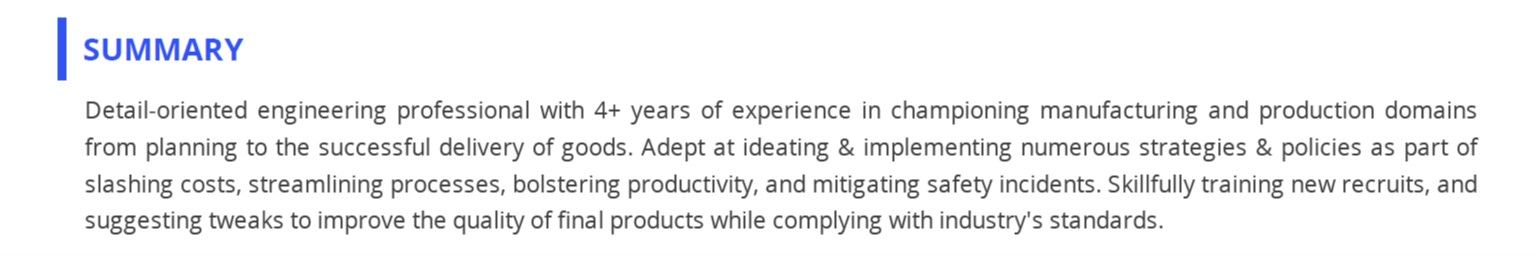 industrial-engineer-resume-summary
