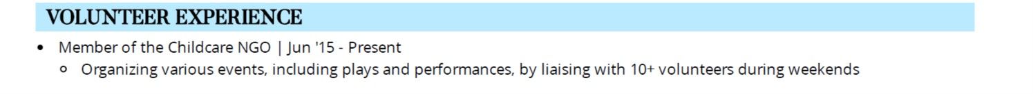 stage-manager-resume-volunteer-experience