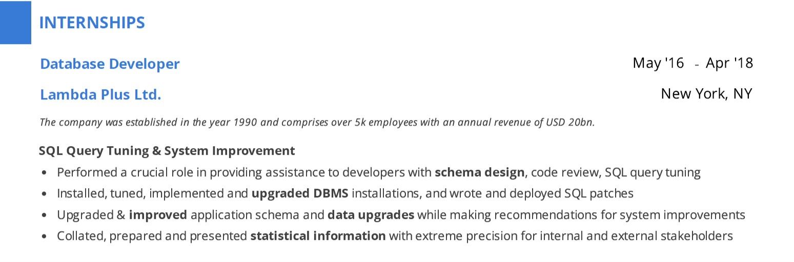 SQL DBA Resume: 2023 Guide with 10+ Samples and Examples