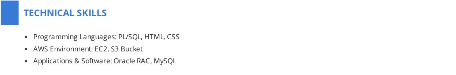 sql-dba-resume-technical-skills