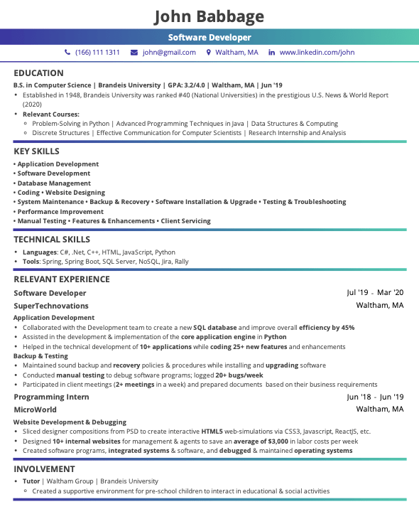 Software_Developer_Resume_Agile_Blog