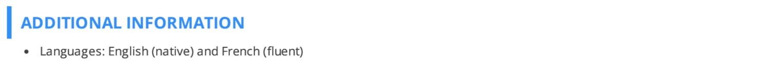 data-center-technician-resume-additional-information