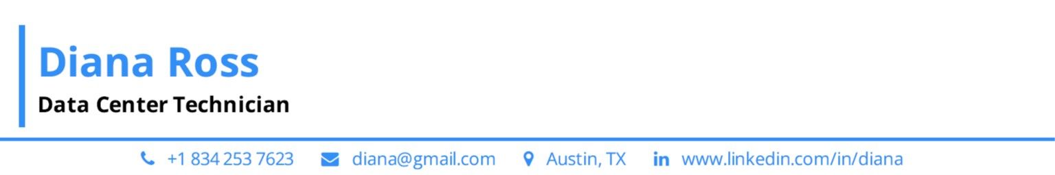 data-center-technician-resume-introduction