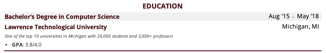 senior-agile-developer-resume-education