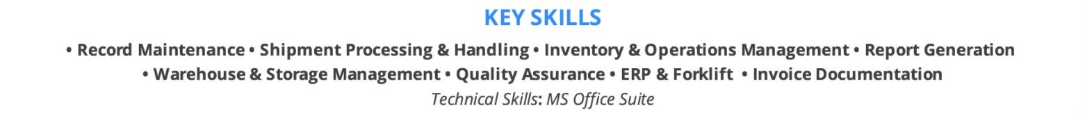 shipping-and-receiving-clerk-resume-skills