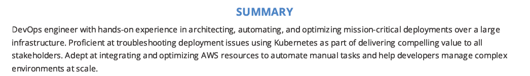 Kubernetes-Resume-Summary