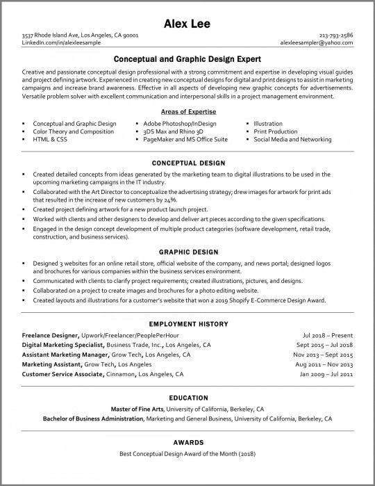 functional-resume-sample