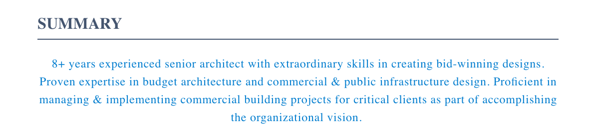 Enterprise Architect Summary