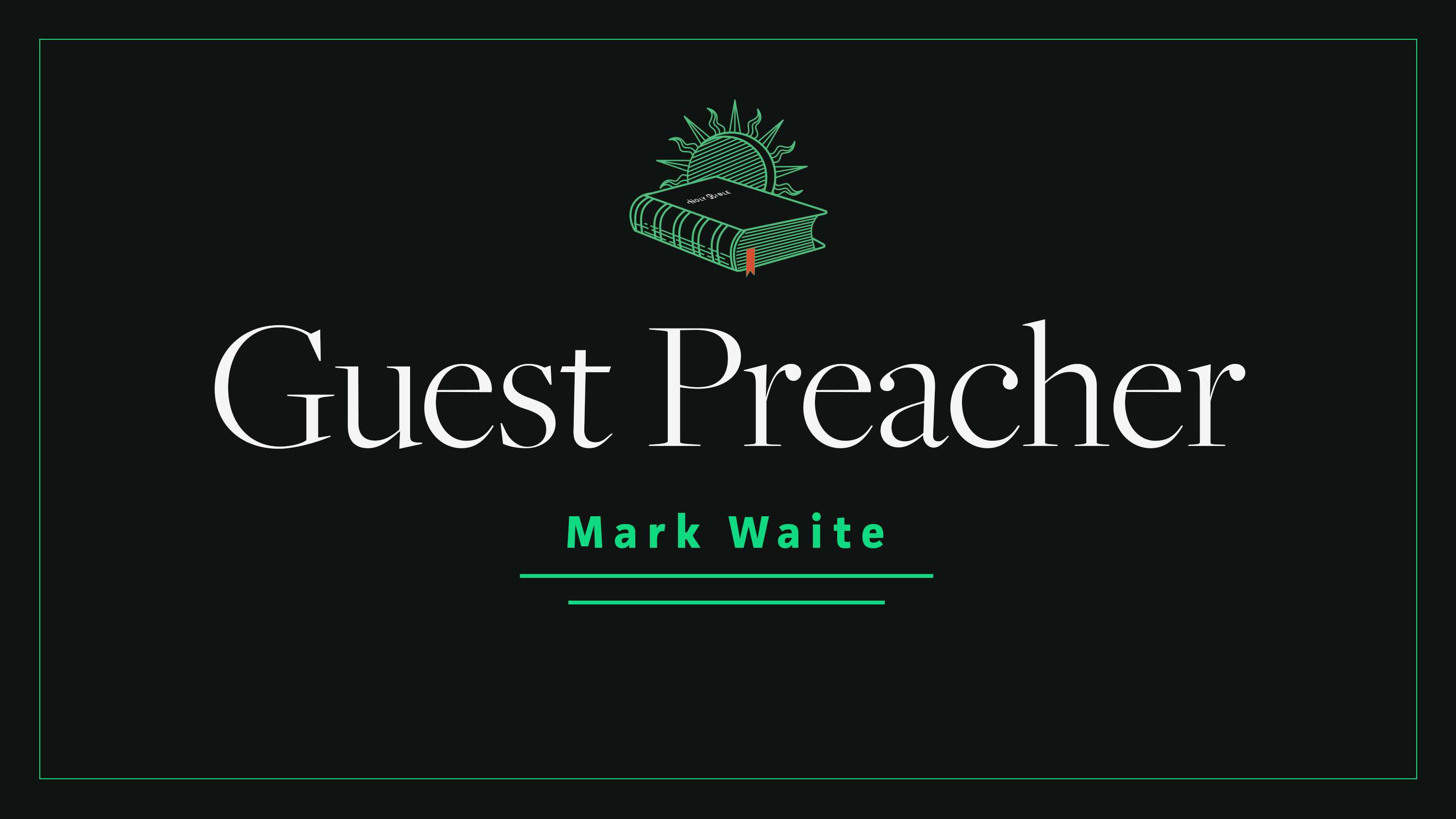 Jesus’ Mission for His Church