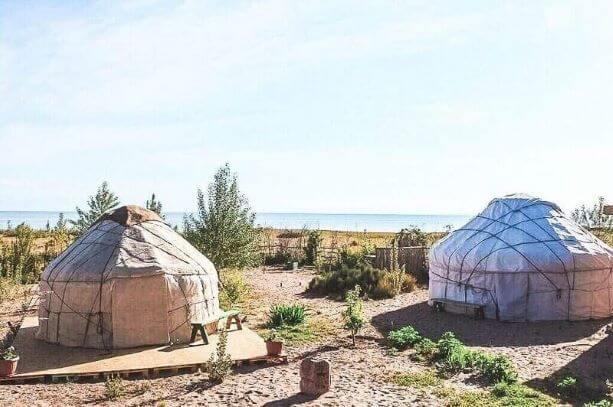 Overnight in yurt