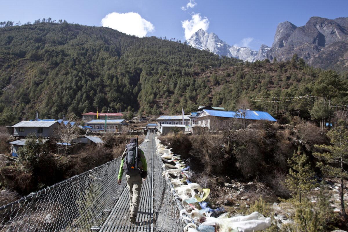 Arrive Kathmandu, fly to Lukla and trek to Phakding