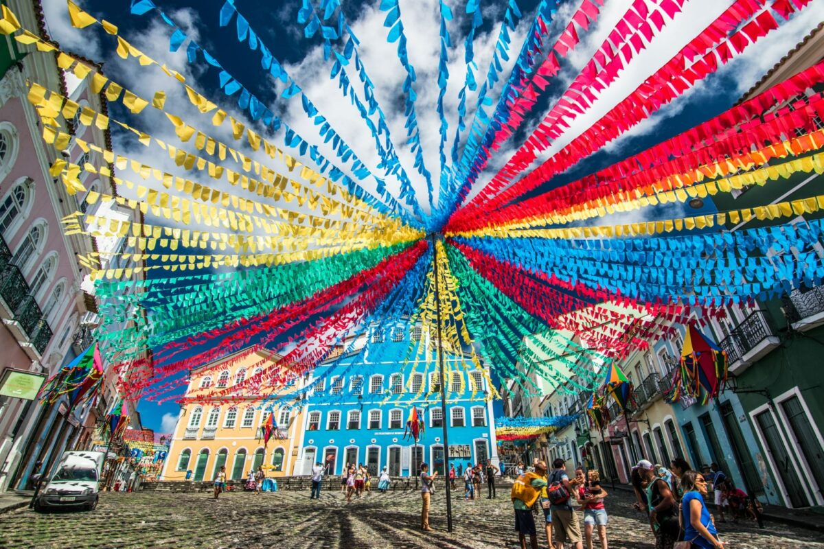 Brazil Salvador Pelourinho during the June festival2