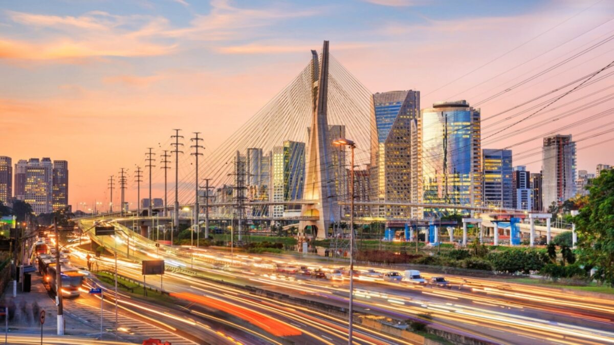 Brazil Sao Paulo Octavio Frias de Oliveira Bridge