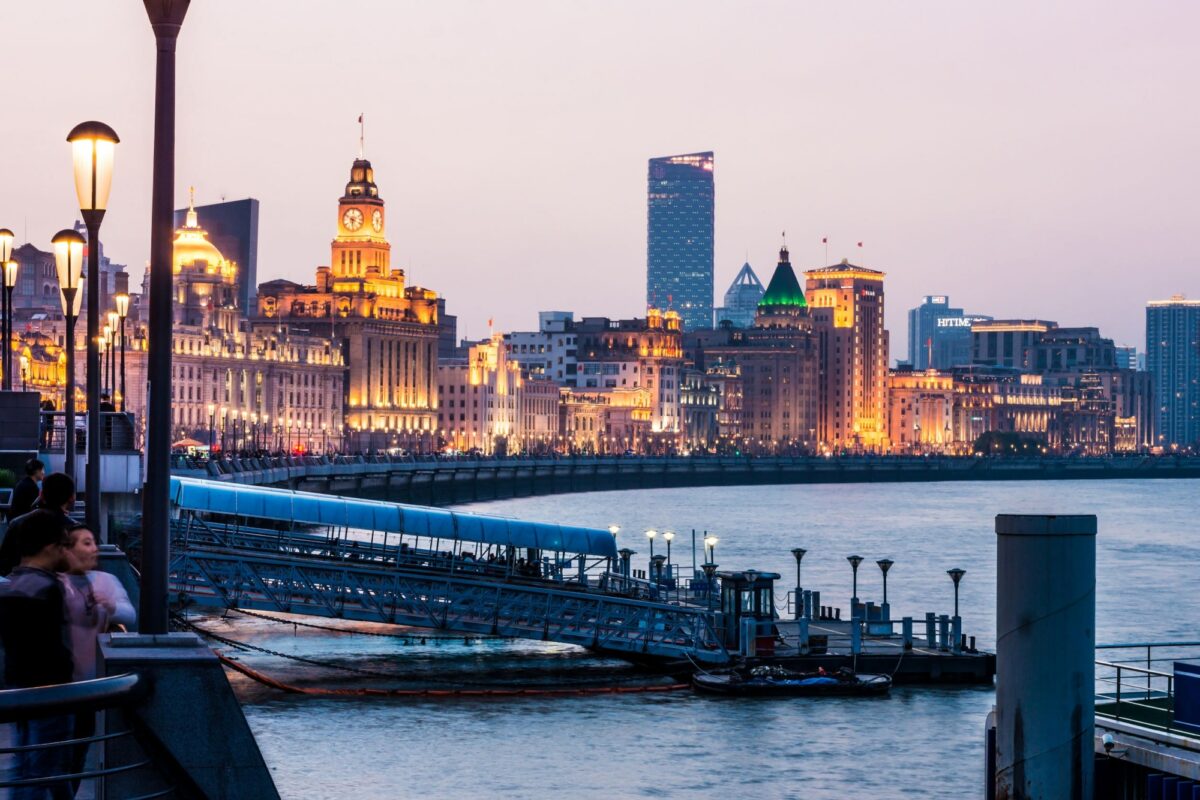 China Shanghai the bund night