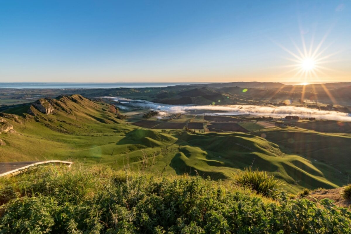 Hawkes bay Dawn over Te Mata Peak