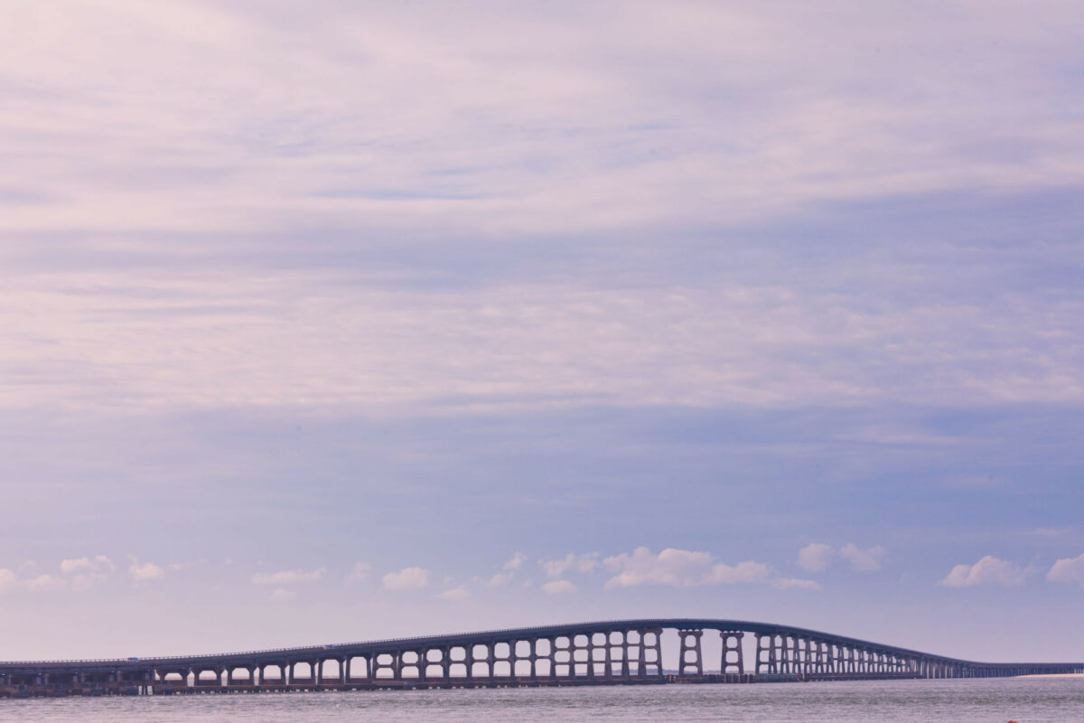 Herbert C Bonner Bridge between Bodie Island and Pea Island Outer Banks North Carolina NC USA