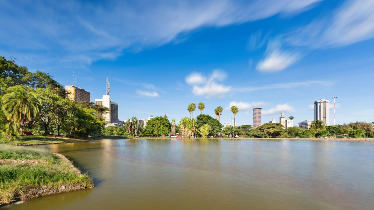 Kenya Nairobi lake in Uhuru Park
