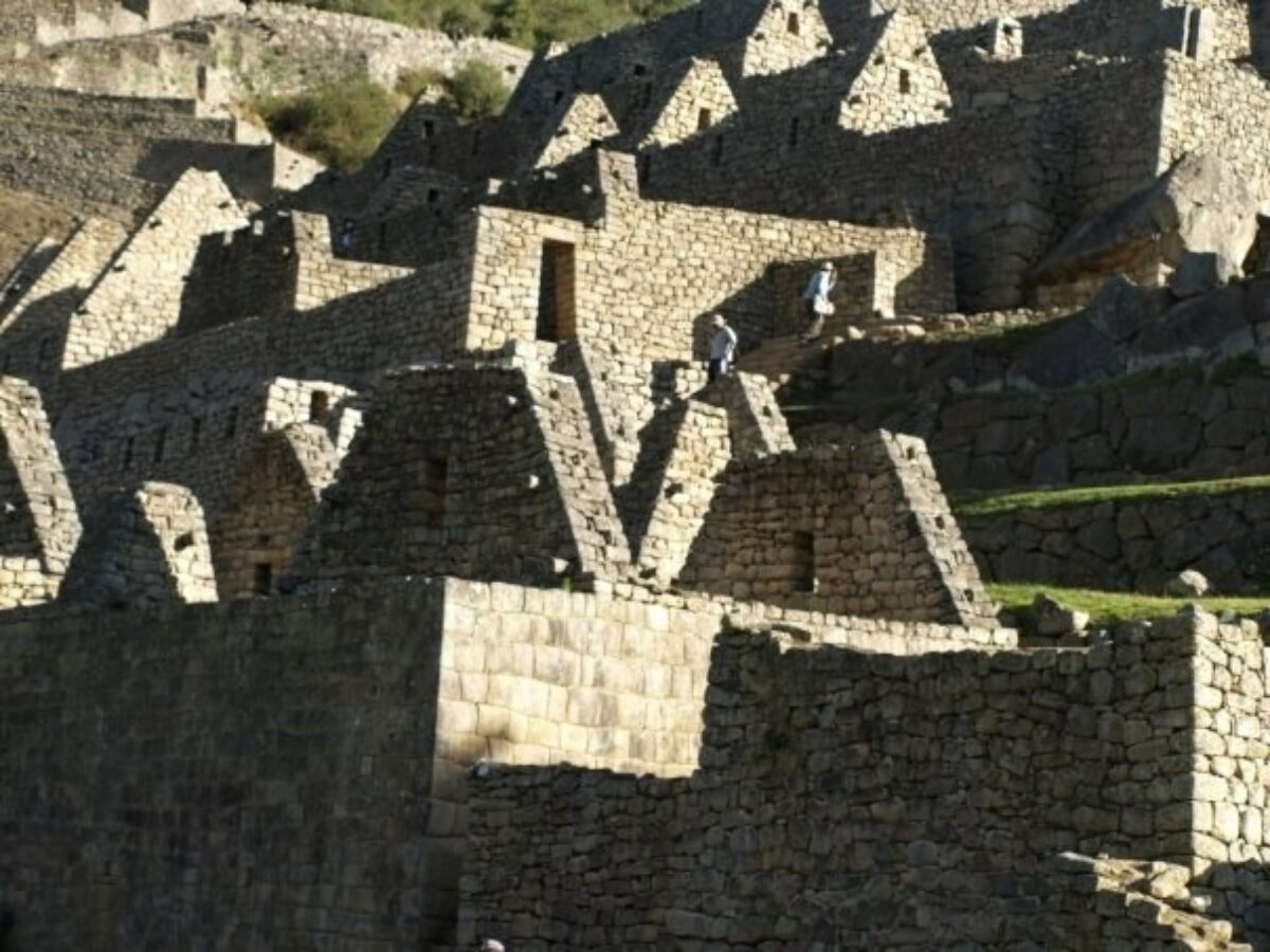 Peru Machu Picchu shadows