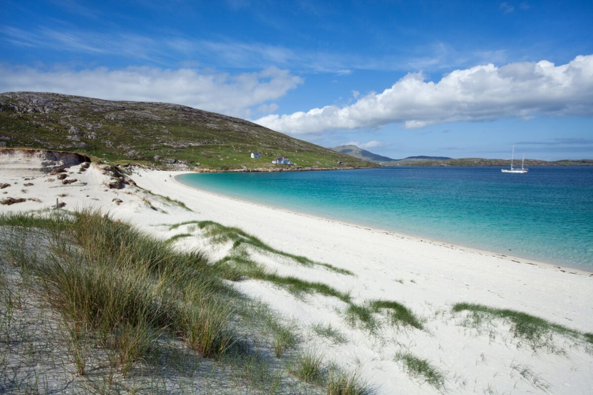 Scotland Hebrides Vatersay White beach