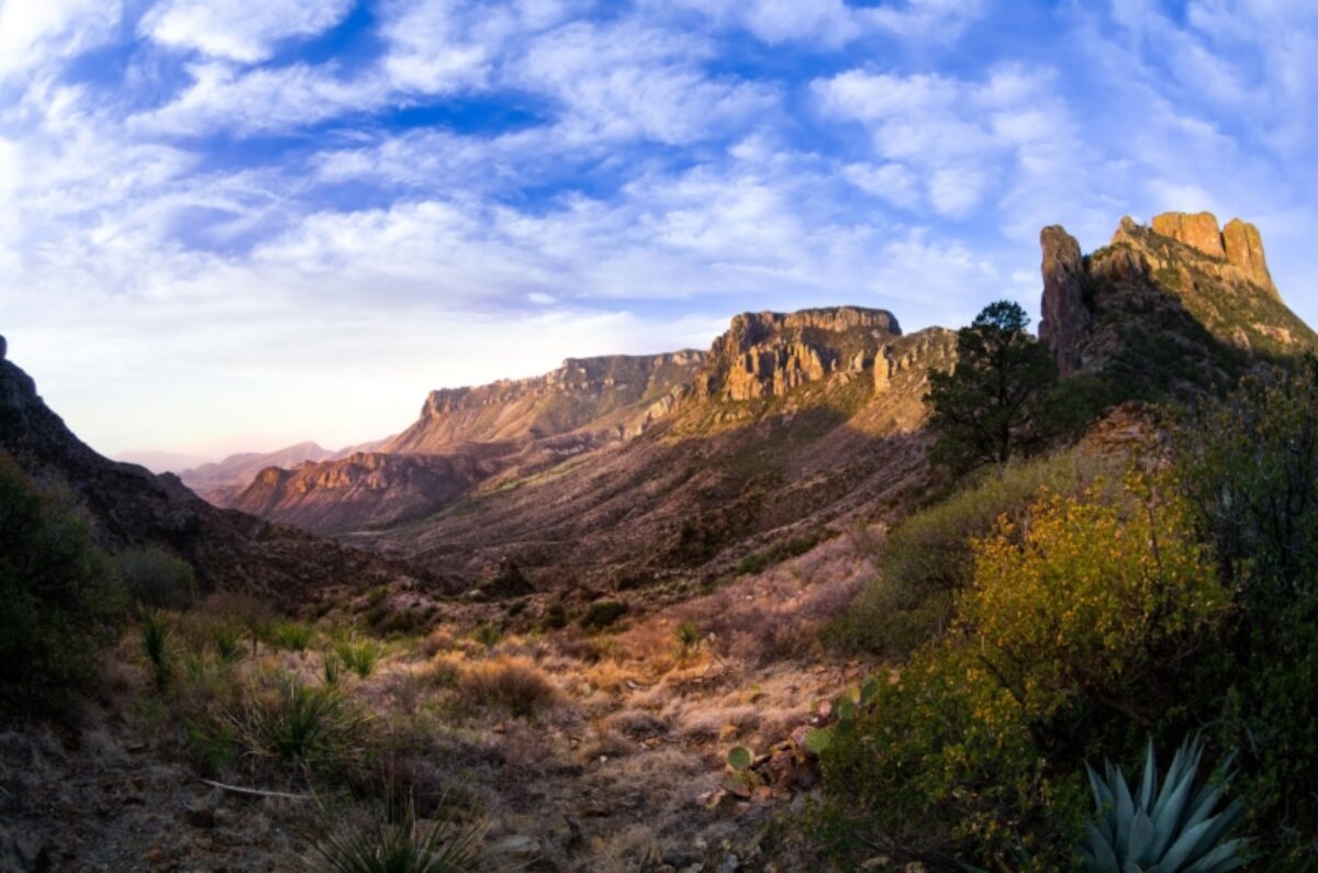 Stunning sunrise in Big Bend National Park Texas usa