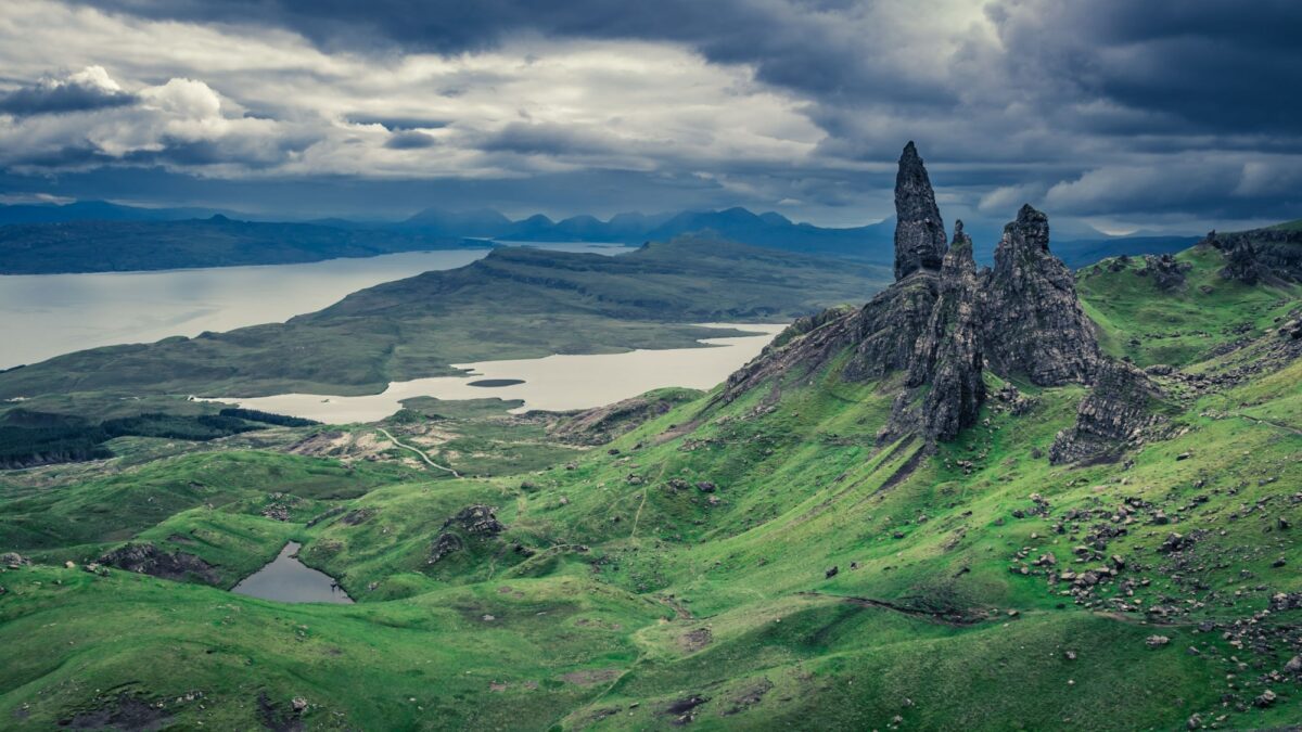 UK Scotland Skye Old Man of Storr