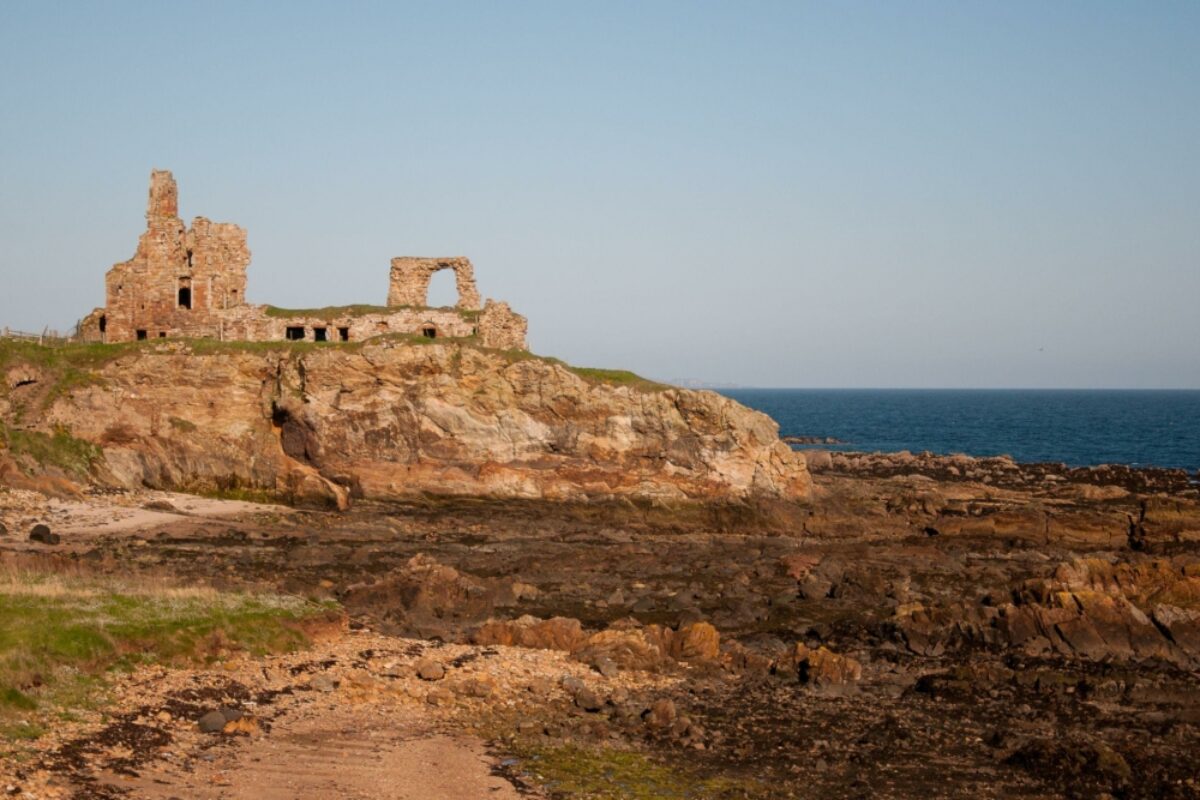 UK Scotland ruins Fife Coastal path