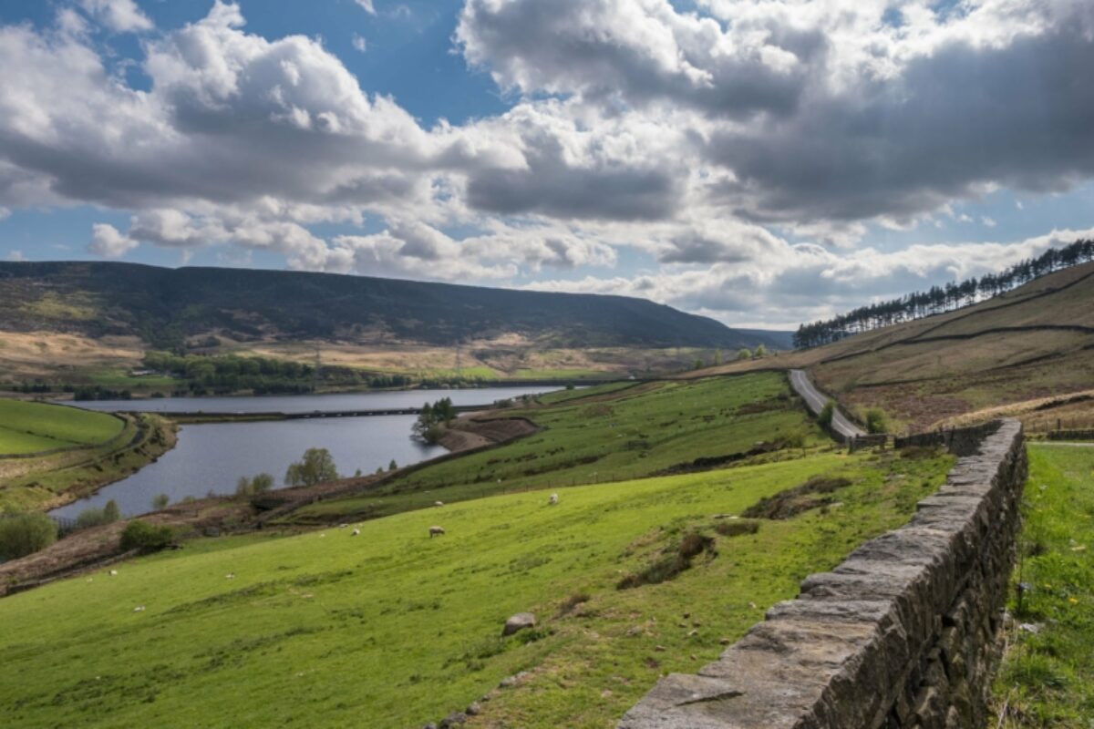 Woodhead Pass in Derbyshire peak district england uk