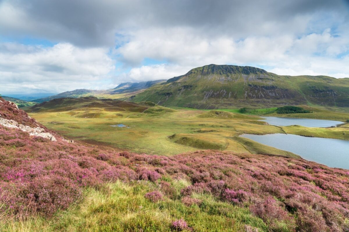 Cambrian way Cadair Idris mountain range in Snowdonia National Park in Wales UK