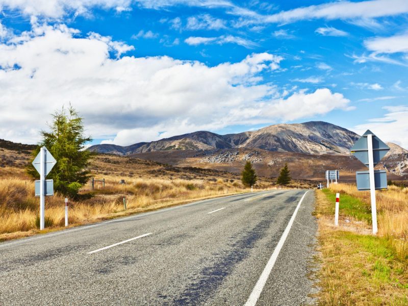 Great Alpine highway Arthurs Pass New Zealand