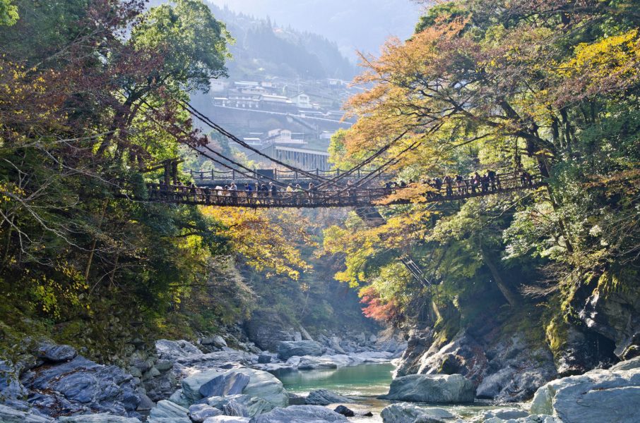 Japan Iya valley Kazurabashi bridge