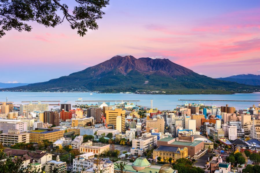 Japan Kagoshima volcanoes