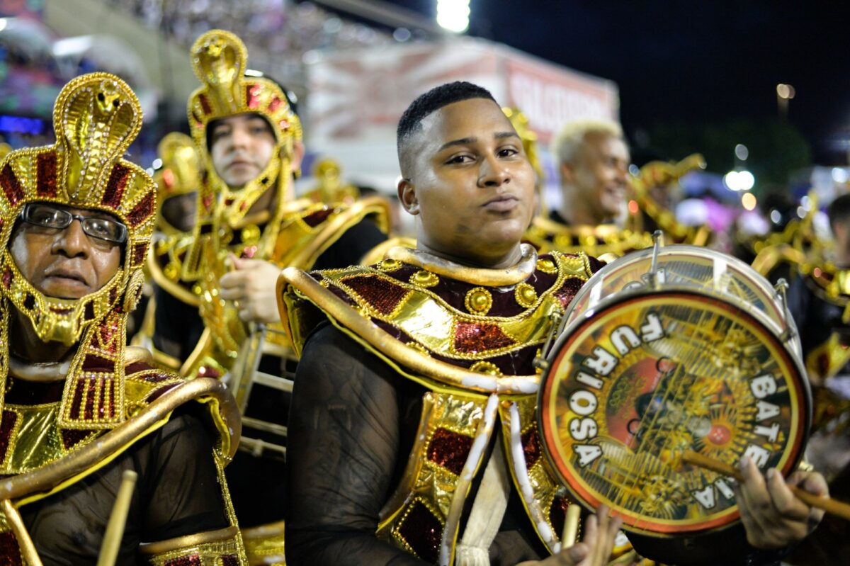 Brazil Rio Samba School perform at Marques de Sapucai known as Sambodromo