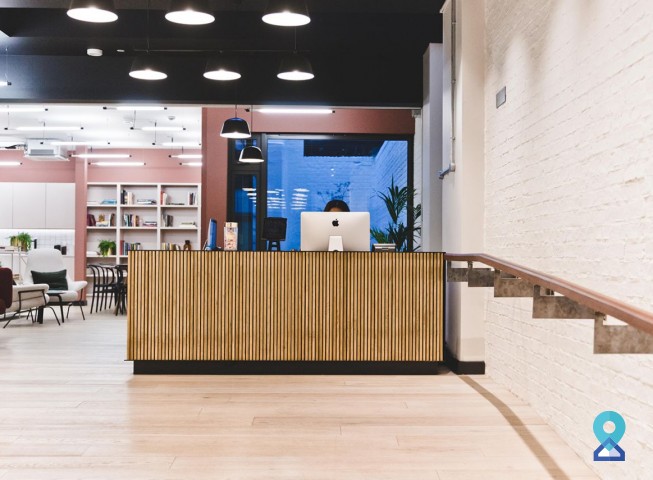 coworking space in Kirby Street, London