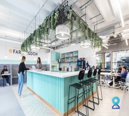 coworking space in Farringdon, London