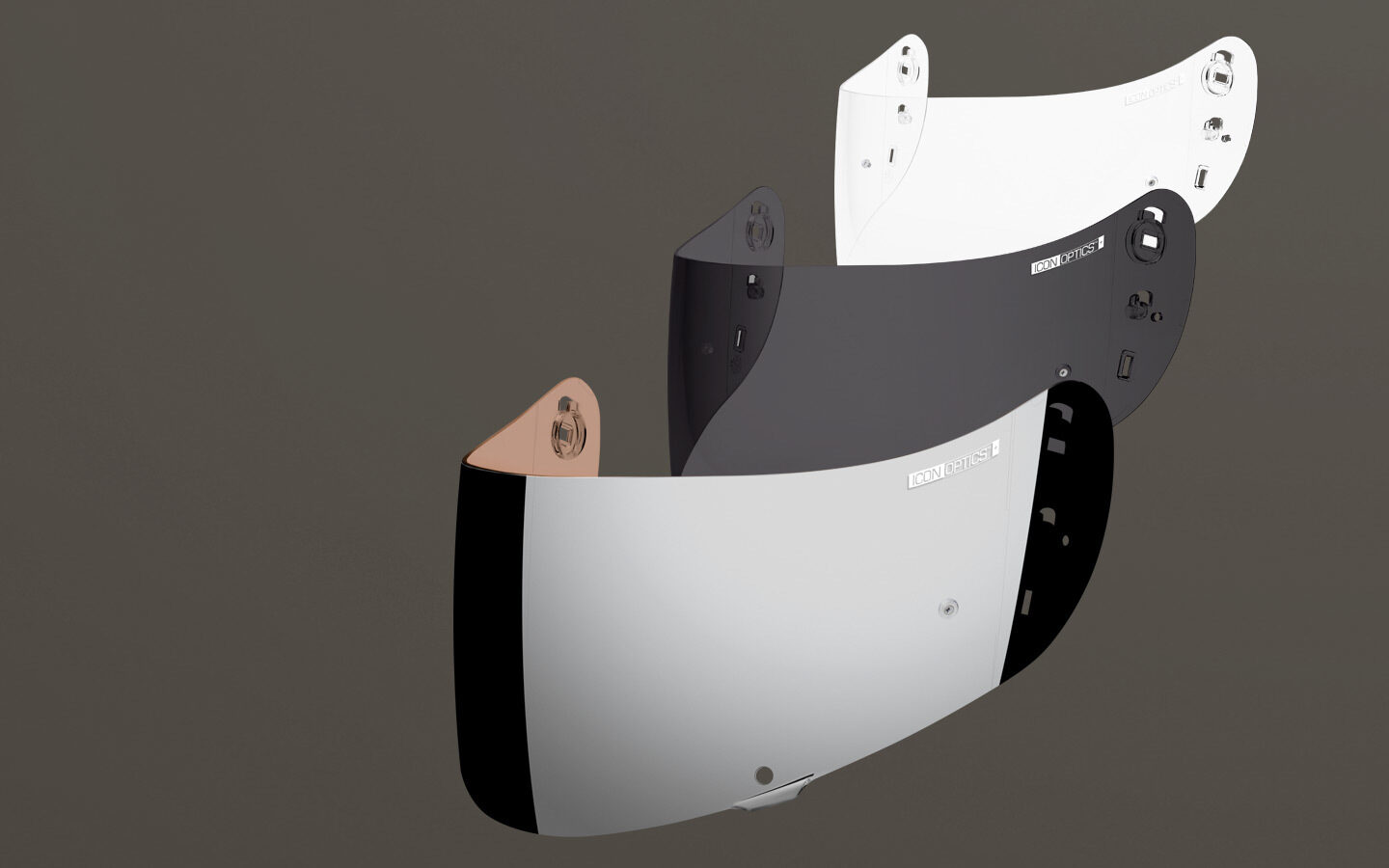 PinLock® Ready Icon Optics Shield … ICON 1000 Go fast, look flash.